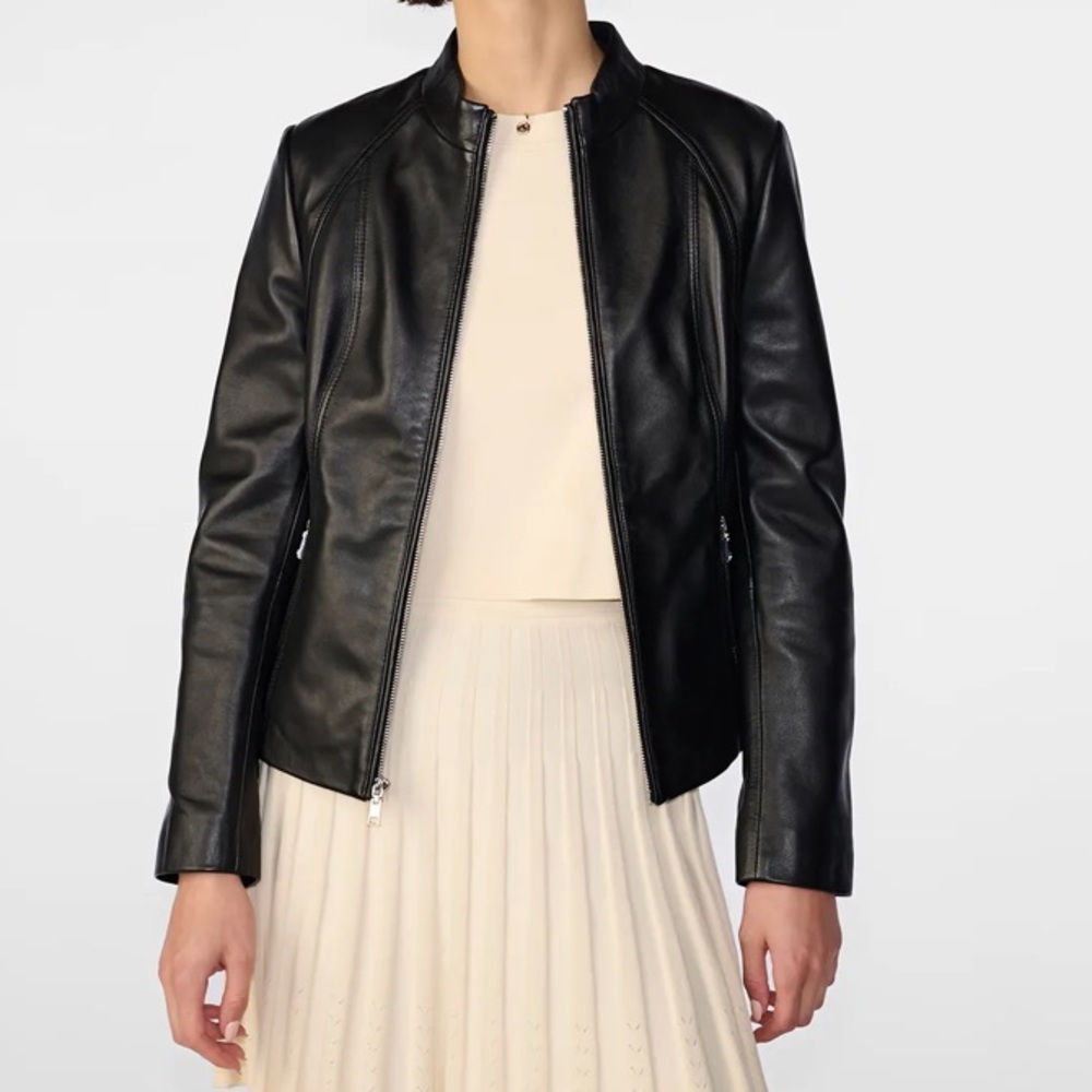 Meg Leather Scuba Jacket - Wilson’s Leather Size Small